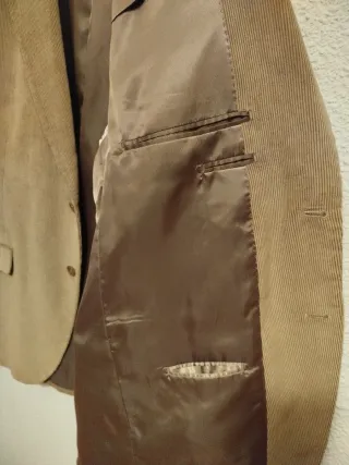 Americana de pana marrón hombre