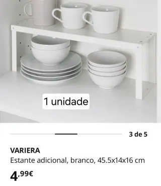 Prateleira de Metal Ikea Branca