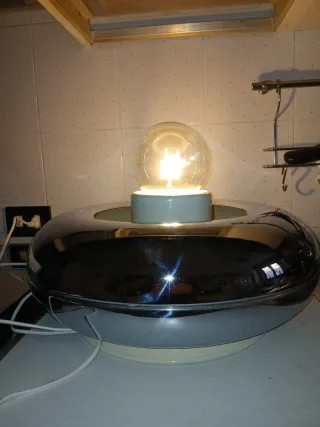 Lampada da tavolo Space Age Acciaio Cromato anni 6