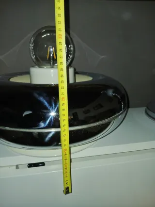 Lampada da tavolo Space Age Acciaio Cromato anni 6