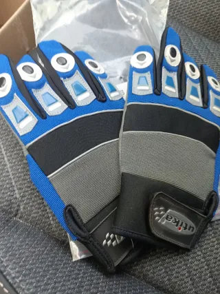 Guantes de Ciclismo Utika Azul y Negro