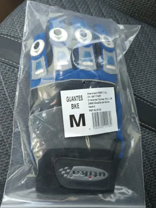 Guantes de Ciclismo Utika Azul y Negro