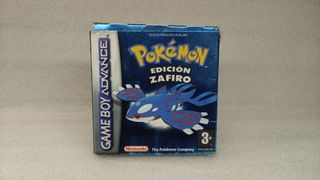 🇪🇸Caja y Manual Pokemon Zafiro Original Game Boy