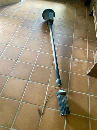 2 Farolas Exterior Cristal y Metal