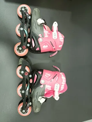 Patines en línea rosas para niña. Talla 27-30.