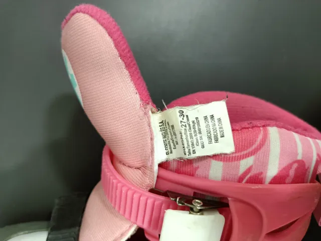 Patines en línea rosas para niña. Talla 27-30.