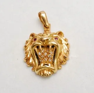 Colgante León Oro 18k