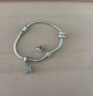Pulsera Pandora Plata 3 Charms