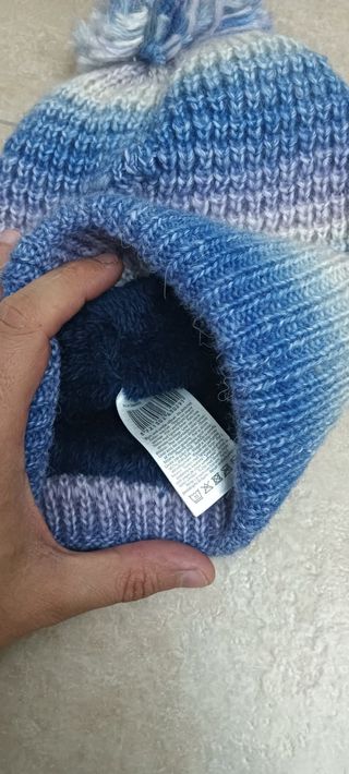 Berretto lana felpato 5-6 anni