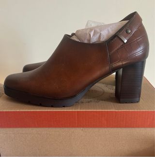 Botines Via Dos Marrones Talla 38