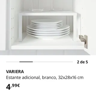 Prateleiras de metal Ikea