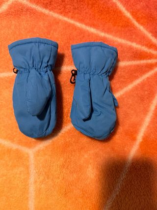 Manoplas Nieve Perro Azul 3 Años