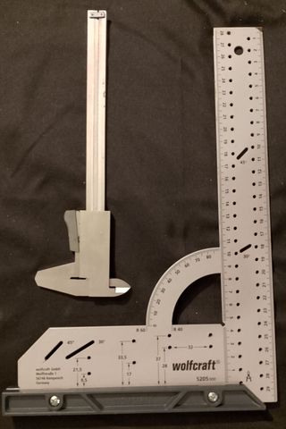 Escuadra Wolfcraft y Calibrador Vernier