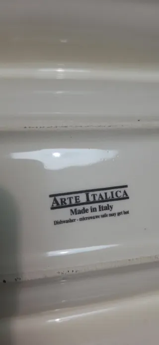 Vassoio ceramica decorato natalizio