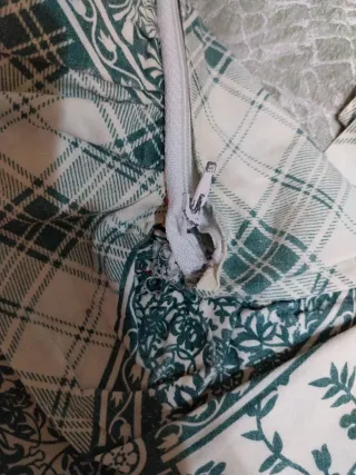 3 fodere copricuscini fantasia con volant