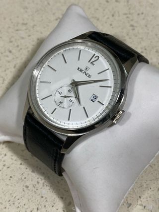 Reloj Kronos Cronógrafo Negro/Plateado