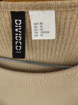 Vestido beige H&M Divided