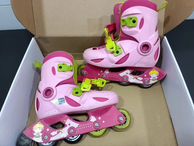Patines Oxelo niña rosa talla 30-32