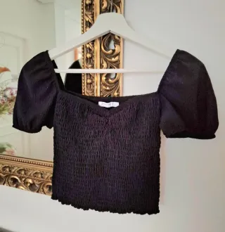 Top negro Stradivarius