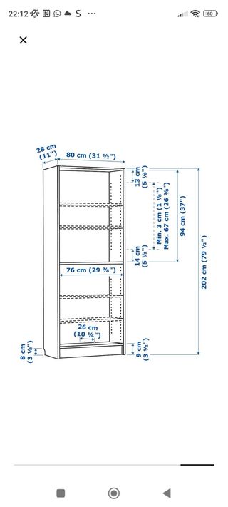Estantería de madera