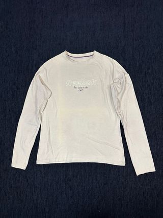 Camiseta Reebok manga larga verde menta L