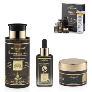 Pack Crema y Sérum Impressions Negro/Dorado