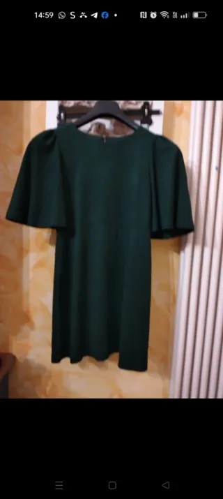Vestito verde simil renna
