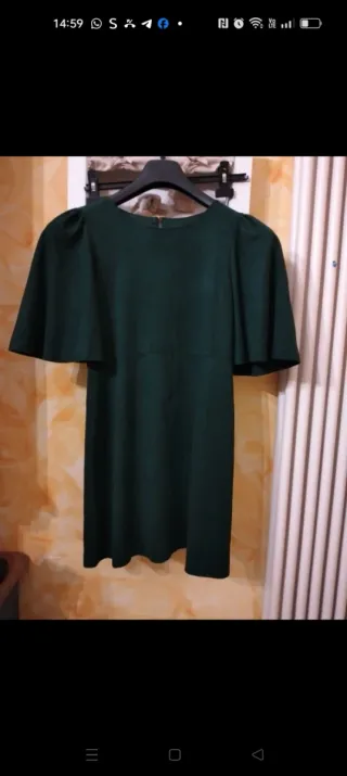 Vestito verde simil renna