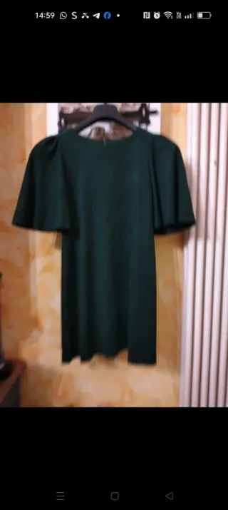 Vestito verde simil renna