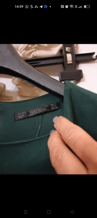 Vestito verde simil renna