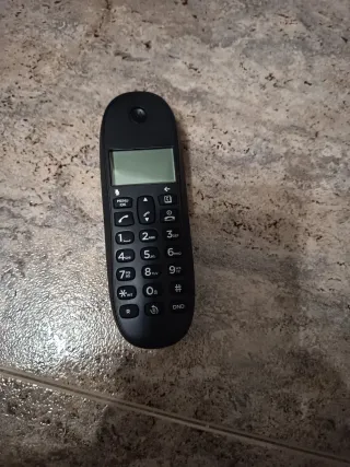 Teléfono fijo Motorola negro