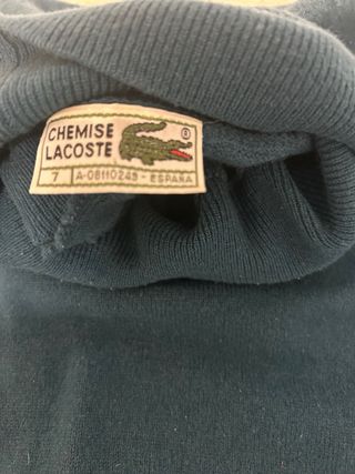 Jersey Lacoste cuello alto verde