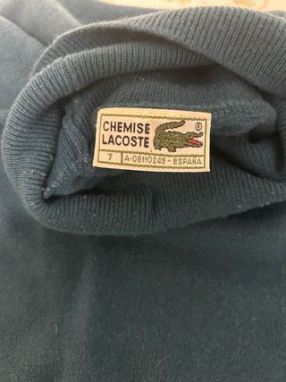 Jersey Lacoste cuello alto verde