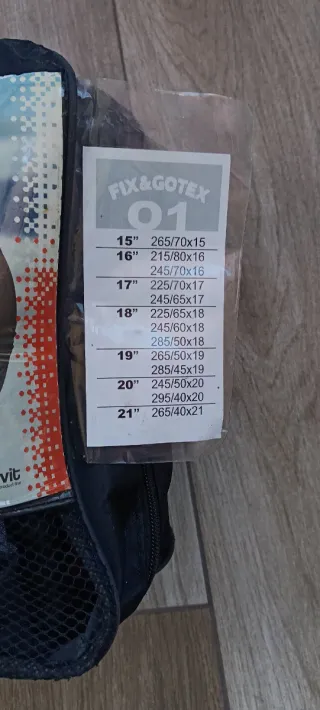 Cadenas nieve malla sin usar totalmente nuevas.