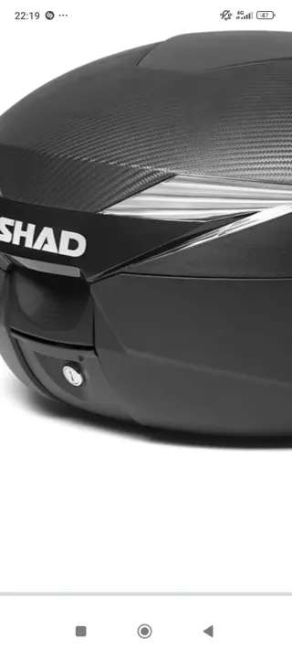 Carcasa superior carbono baúl Shad SH39