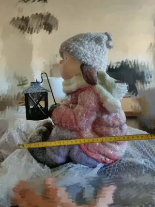 Muñeco Navidad con Farol