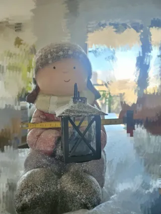 Muñeco Navidad con Farol