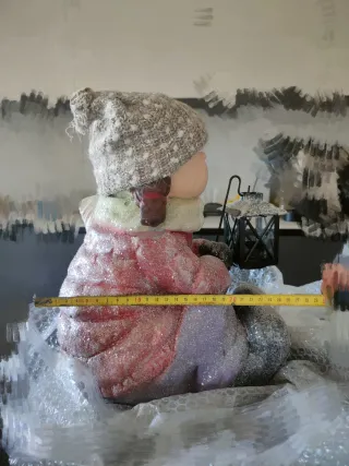 Muñeco Navidad con Farol