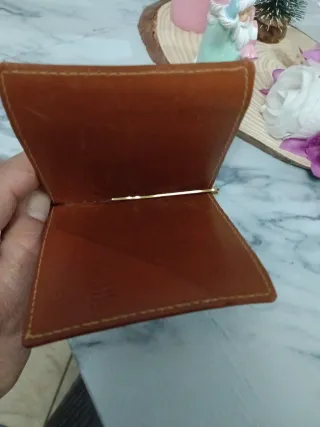 Ferma soldi Prima Classe marrone