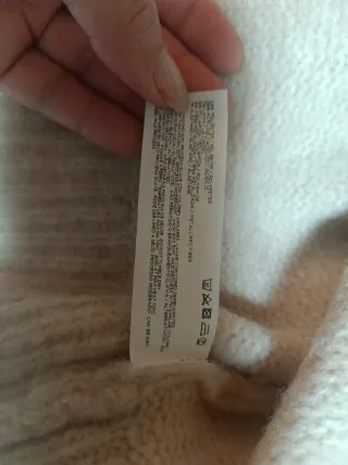 Jersey punto fino beige multicolor