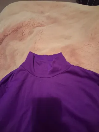 Lote 2 jerséis cuello alto rosa y morado