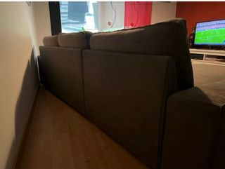 Sofá / Chaise Longue Ikea 3 plazas KIVIK Marrón