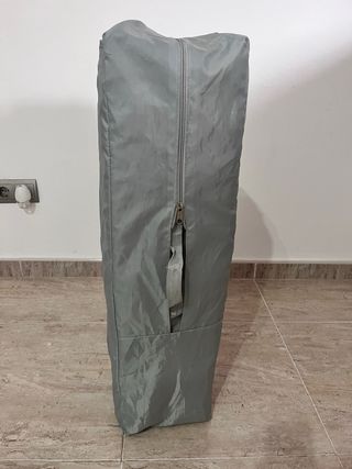 Cuna de viaje plegable gris