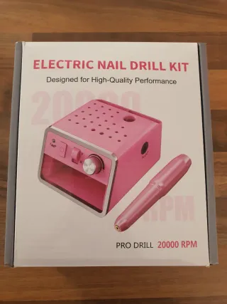 Torno de Uñas Eléctrico Rosa 20000 RPM