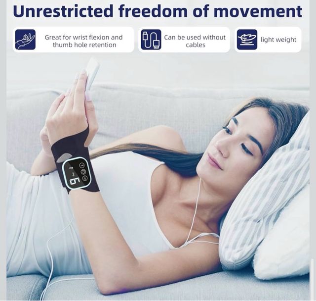 Masajeador Muñeca/Mano 3 Niveles Calor