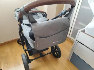 Carrito Bebé Kinderkraft 3 en 1 Gris