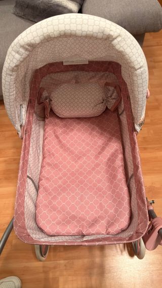 Carrito Muñeca Reborn Rosa