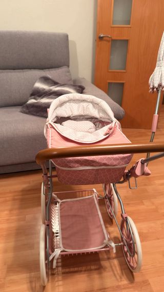Carrito Muñeca Reborn Rosa