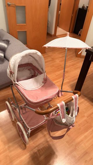 Carrito Muñeca Reborn Rosa