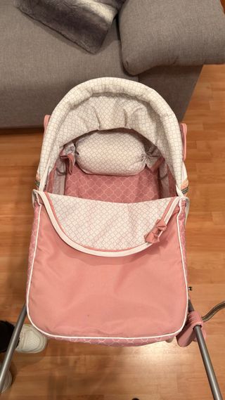 Carrito Muñeca Reborn Rosa